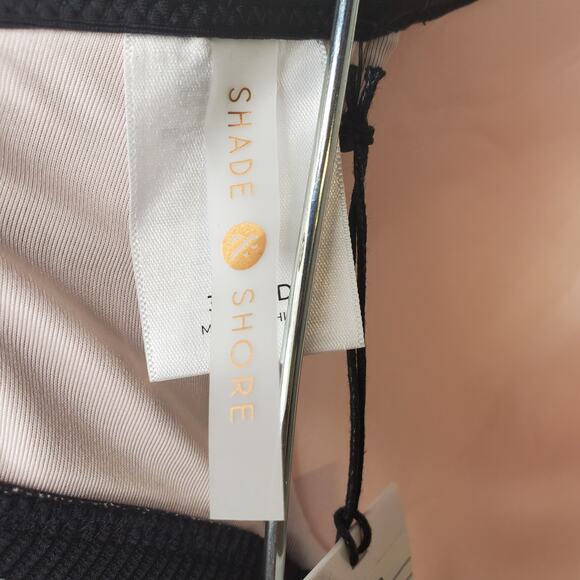 Shade & Shore Black with Colorful Embroidery Cup Size Bikini Top NWT, 32DDD - Picture 4 of 7